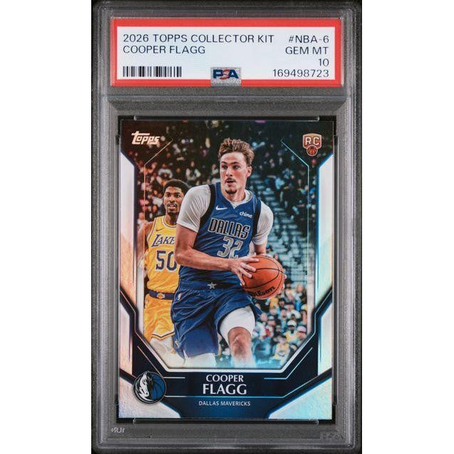 2026 Topps Collector Kit #NBA-6 Cooper Flagg PSA 10