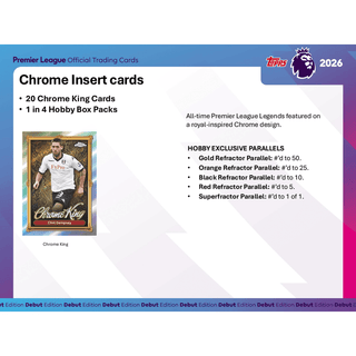 2026 Topps Premier League Soccer Hobby Box