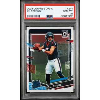 CJ Stroud 2023 Donruss Optic #244 PSA 10 – Rated Rookie