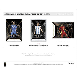 2025-26 Panini Noir Road To FIFA World Cup 26 Soccer Hobby Box