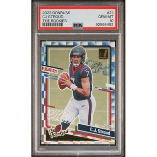 CJ Stroud 2023 Donruss The Rookies #21 - PSA 10