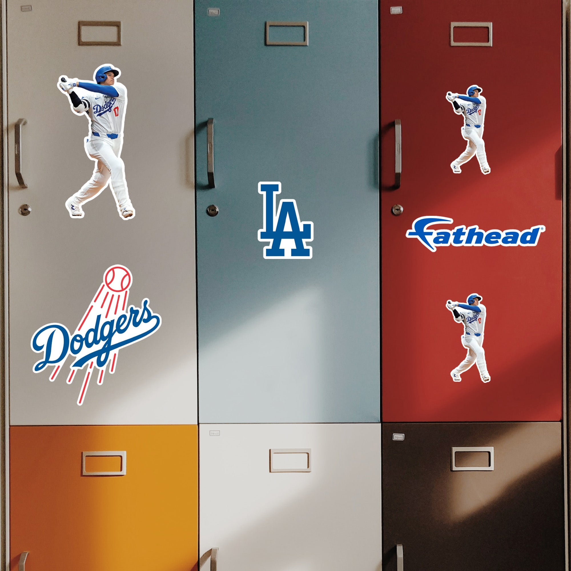 Shohei Ohtani - 5 Minis Mixed Sizes - Official MLB - Los Angeles Dodgers - Reusable Vinyl Decals