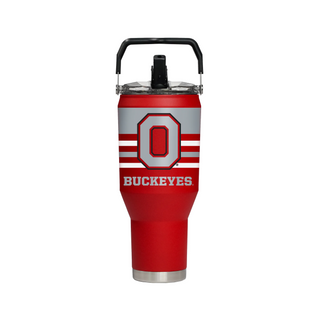 Ohio State Buckeyes - 40oz Carry Tumbler – Double-Wall Stainless Steel with Full-Color Logo