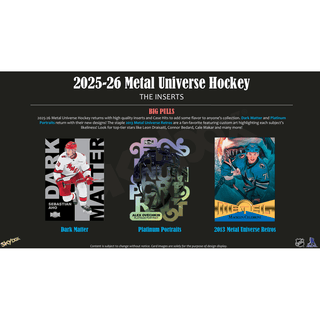 2025-26 Upper Deck Skybox Metal Universe Hockey Hobby Box