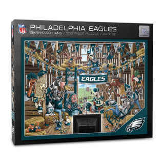 Philadelphia Eagles Barnyard Fans 500 pc Puzzle