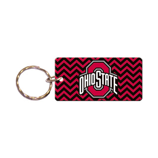 Ohio State Buckeyes Chevron Keychain – Official NCAA Team Accessory