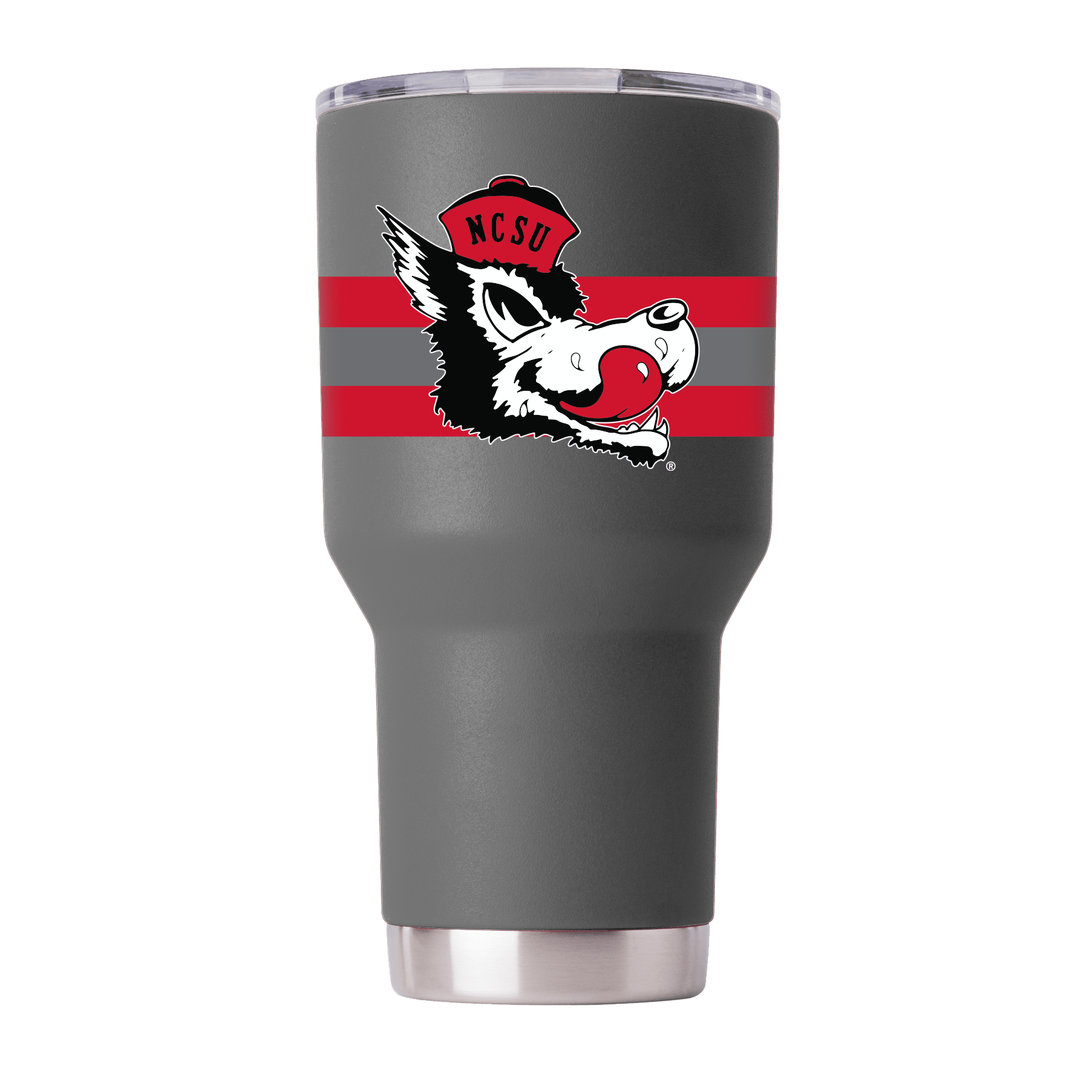 NC State Wolfpack Slobbering Wolf Tumbler – Slate Gray 20oz / 30oz