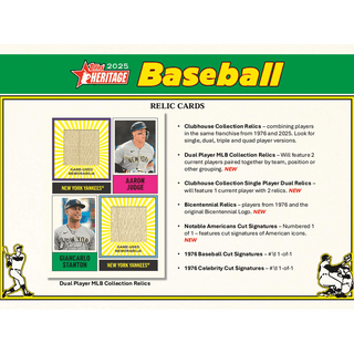 2025 Topps Heritage Baseball Hobby Box