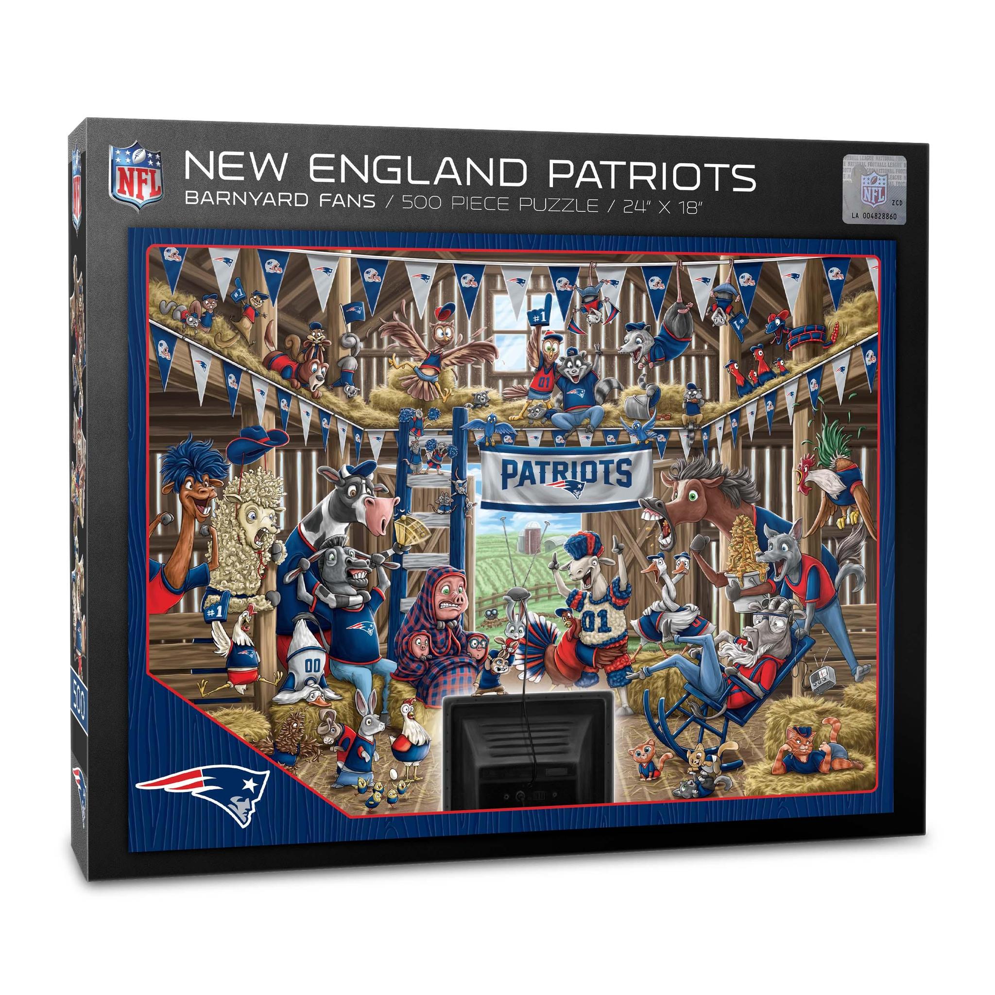 New England Patriots Barnyard Fans 500 pc Puzzle