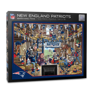 New England Patriots Barnyard Fans 500 pc Puzzle