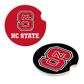 North Carolina State University Car Coaster Set – 2-Piece Cup Holder Accessories