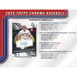 2025 Topps Chrome Baseball Hobby Box