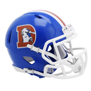 Mini Helmet: Denver Broncos - Blue Throwback