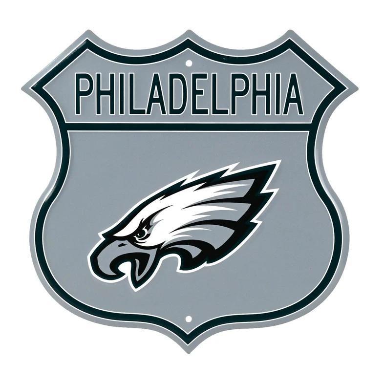 Philadelphia Eagles Embossed Steel Route Sign