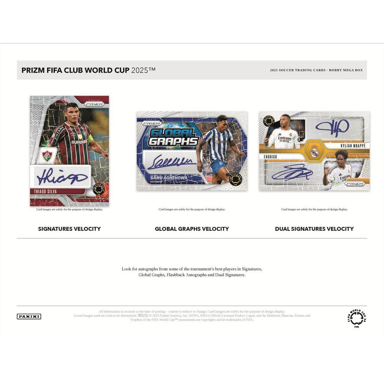 2025 Panini Prizm FIFA Club World Cup Soccer Hobby Mega Box