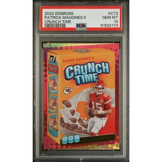 Patrick Mahomes II 2022 Panini Donruss Crunch Time #CT2 PSA 10