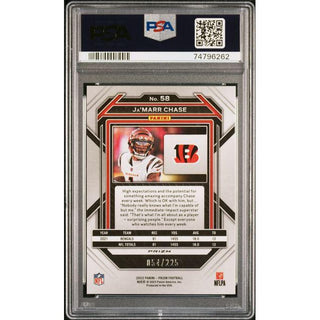 Ja’Marr Chase 2022 Panini Prizm Purple Ice #58 PSA 10