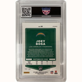 Single Card: Joey Bosa- LA Chargers - HGA Graded 9.0