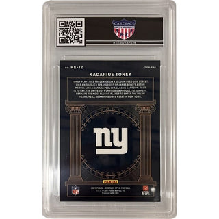 Single Card: Kadarius Toney- New York Giants - HGA Graded 9.5