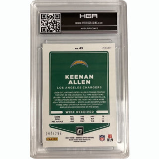 Single Card: Keenan Allen- LA Chargers - HGA Graded 9.5 - Numbered 87/299