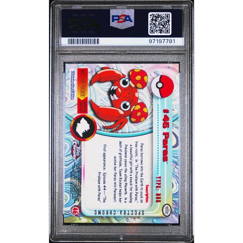 First Edition Paras Pokemon Card Pokmon TCG Paras #46 Pokemon T.V.-Spectra PSA 9 CARDIACS Sports First Edition Paras Pokemon Card Pokmon TCG Paras #46 Pokemon T.V.-Spectra PSA 9 CARDIACS Sports