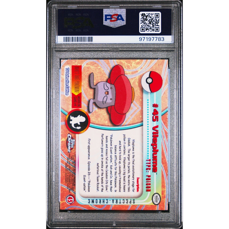 Pokémon TCG Vileplume #45 Pokémon T.V.-Spectra PSA 9