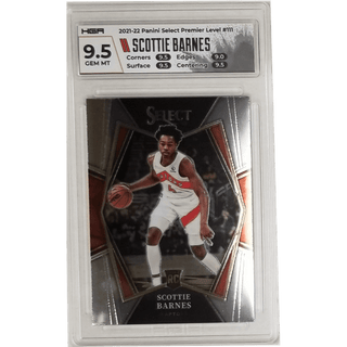 Scottie Barnes: 2021-22 Panini Select Premier Level #111 HGA 9.5