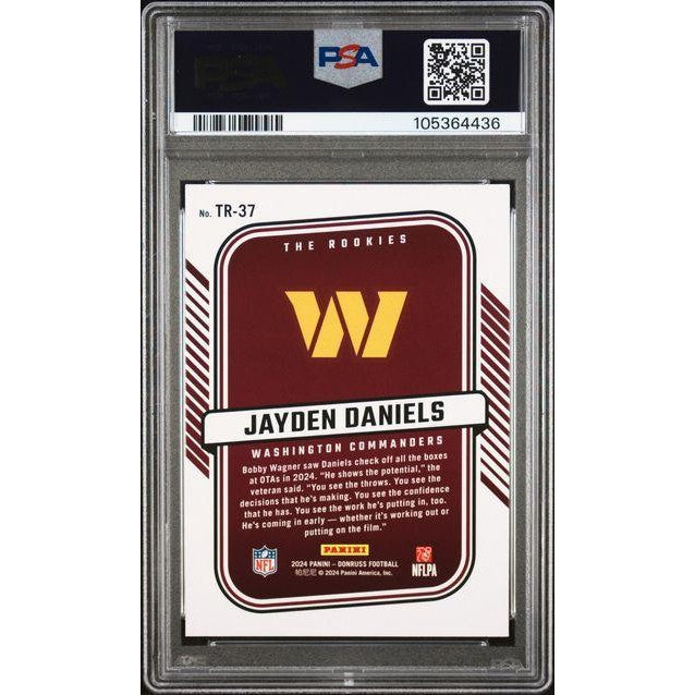 2024 Panini Donruss The Rookies #TR37 Jayden Daniels PSA 10