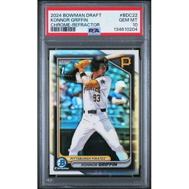 Konnor Griffin 2024 Bowman Draft Chrome-Refractor #BDC22 PSA 10