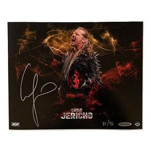 Chris Jericho Autographed Photo – Upper Deck Authenticated 31/75