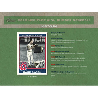 2025 Topps Heritage High Number Baseball Hobby Box