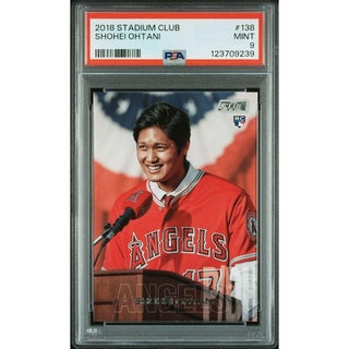 Shohei Ohtani 2018 Stadium Club #138 PSA 9