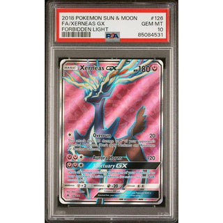 FA Xerneas – 2018 Pokémon Sun & Moon Forbidden Light #126 PSA 10
