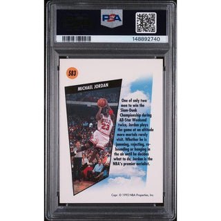Michael Jordan 1991 Skybox #583 PSA 8