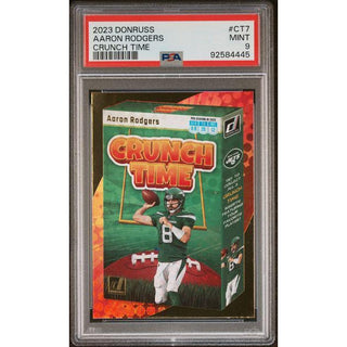 Aaron Rodgers 2023 Panini Donruss Crunch Time #CT7 – PSA 9