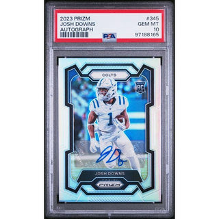 Josh Downs 2023 Panini Prizm #345 Autograph