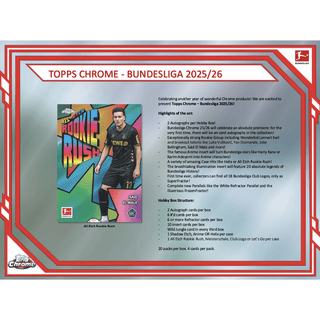 2025-26 Topps Chrome Bundesliga Soccer Hobby Box