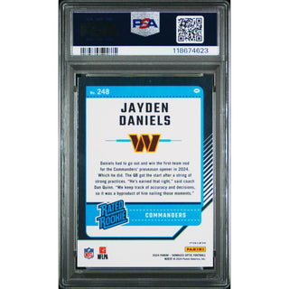 Jayden Daniels 2024 Donruss Optic Holo #248 PSA 10