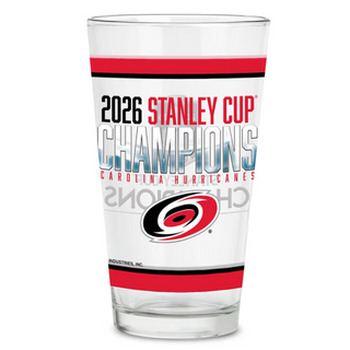Carolina Hurricanes 2026 Stanley Cup Champions Pint Glass – Championship Hockey Drinkware