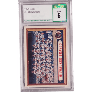Braves Team: 1957 Topps #114 CSG 6