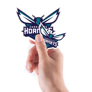 Charlotte Hornets - 5 Logo Minis Mixed Sizes - Official NBA - Reusable Vinyl Decals