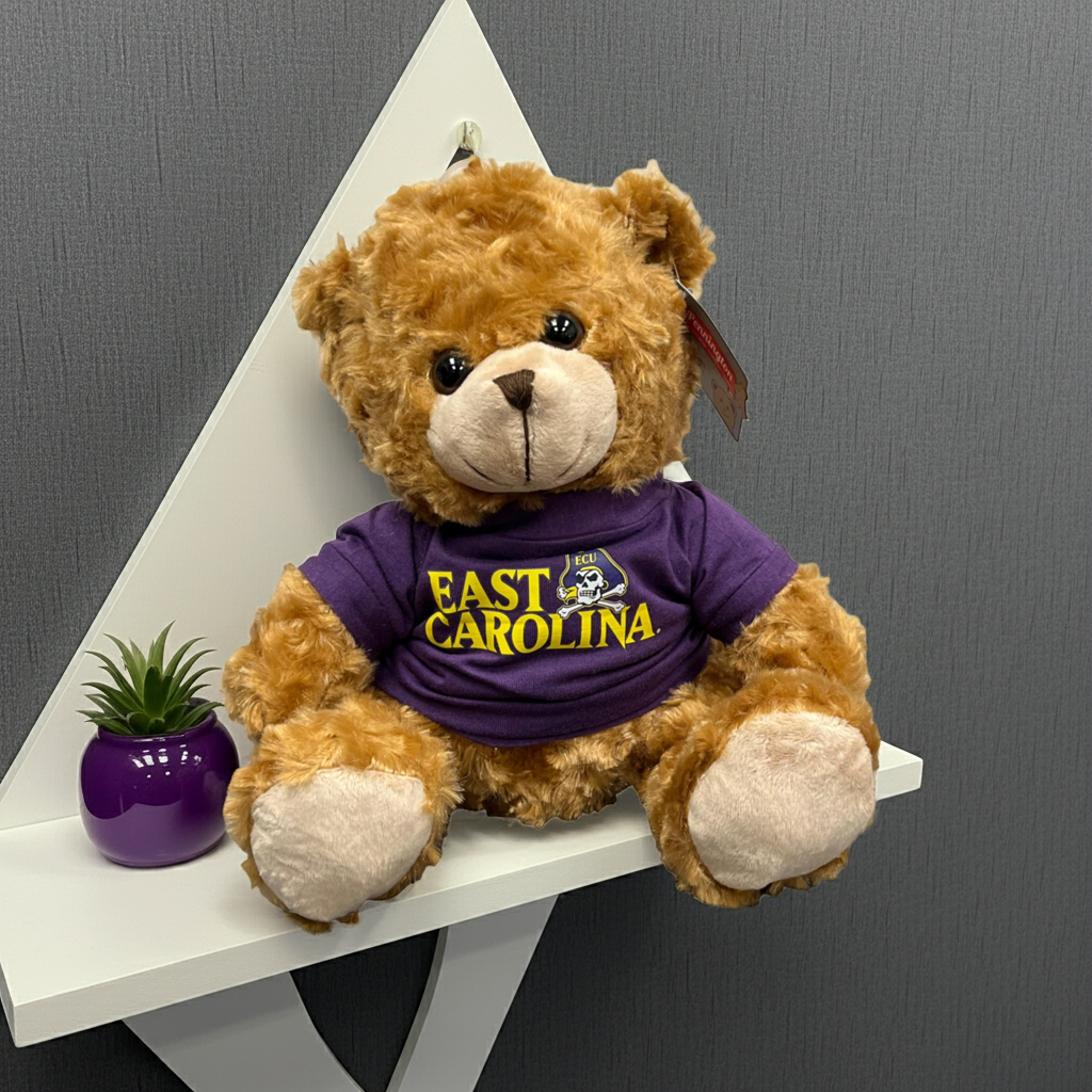East Carolina Pirates – 11" Collegiate Tee Plush Teddy Bear