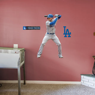 Freddie Freeman - RealBig Collection - Official MLB - Los Angeles Dodgers - Reusable Vinyl Wall Decals #1