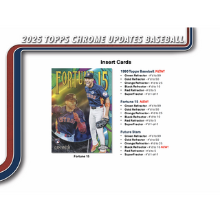 2025 Topps Chrome Update Series Baseball Jumbo Box