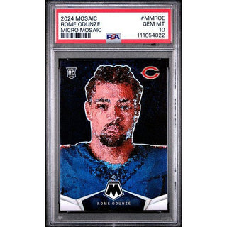 Rome Odunze 2024 Panini Micro Mosaic #MMROE PSA 10