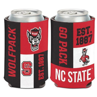 NC State Wolfpack Color Block 12 oz. Can Cooler – Officially Licensed Drink Sleeve