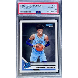 Ja Morant 2019 Panini Donruss #202 PSA 10 – Rookie Card