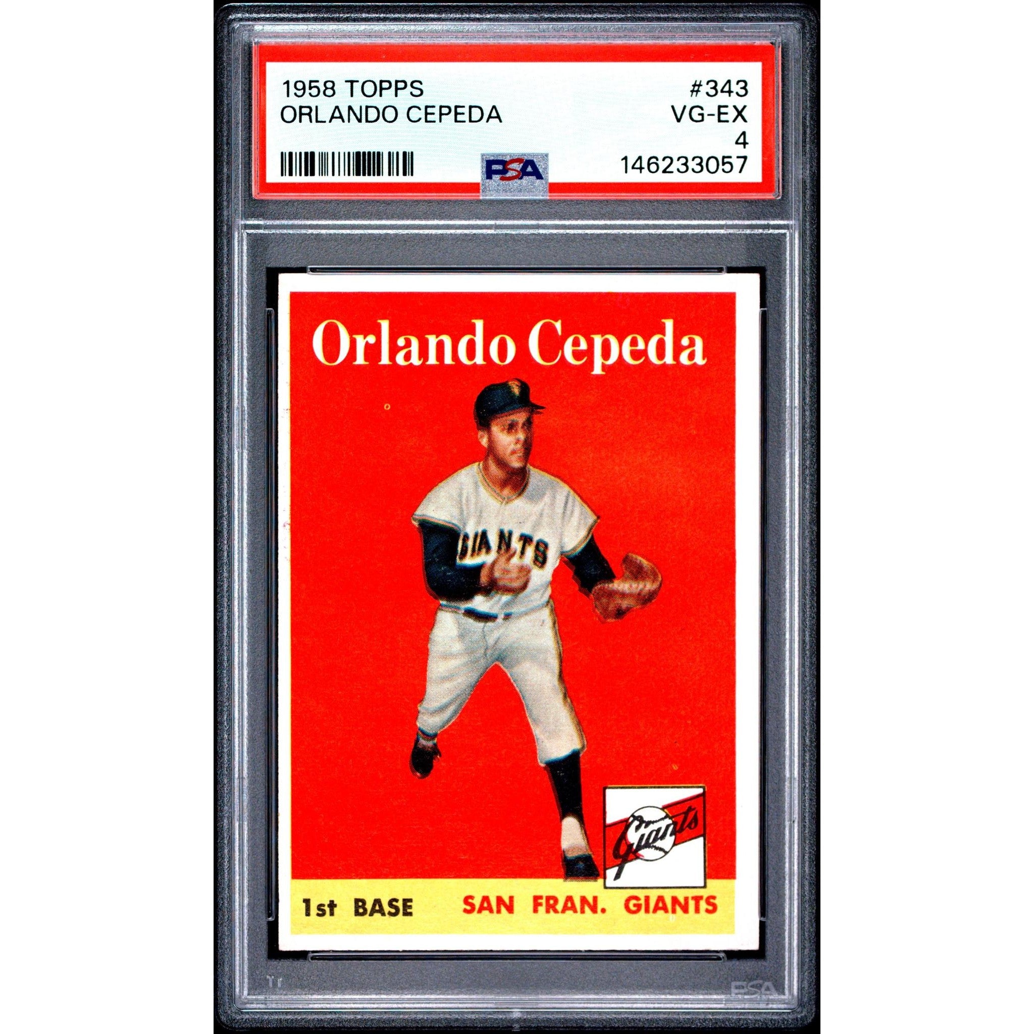Orlando Cepeda 1958 Topps #343 PSA 4
