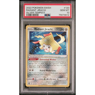 Radiant Jirachi – 2022 Pokémon SWSH Silver Tempest #120 PSA 10