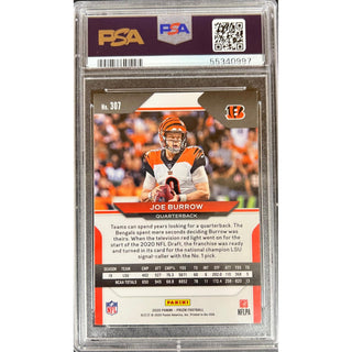 Joe Burrow 2020 Panini Prizm #307 PSA 9